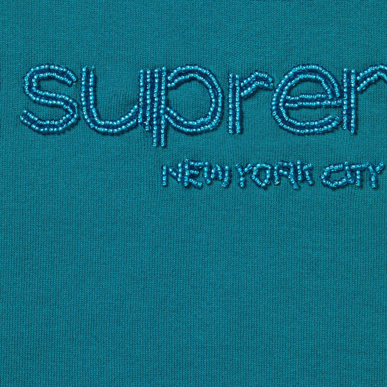 Beaded Logo S/S Top view 2